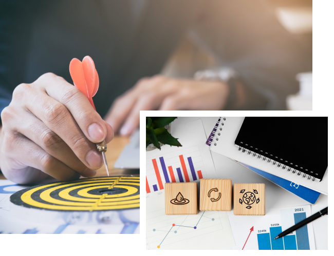 OKR implementation process overview showing objectives and key results framework